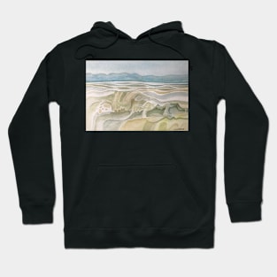 Abstract Cornish English Beach Seascape British Landscape Hoodie